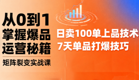 抖音小店爆品打造与矩阵裂变实战课-kaigewz