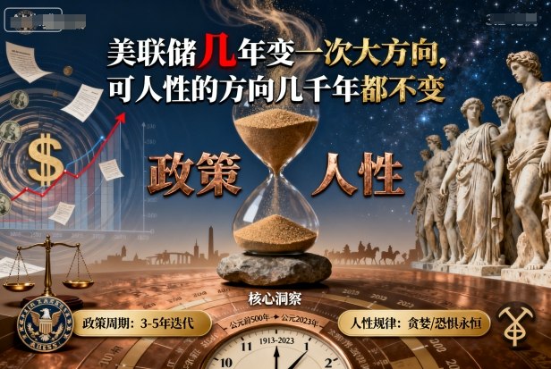 付费文章：美联储几年变一次大方向，可人性的方向几千年都不变-kaigewz