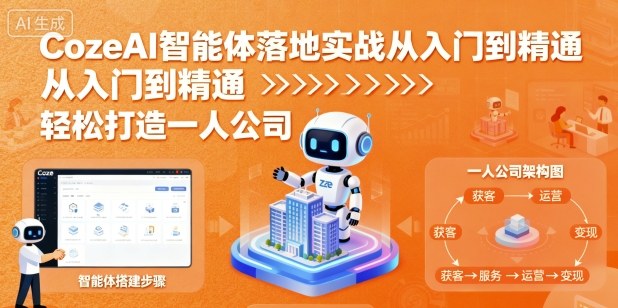 CozeAI智能体落地实战从入门到精通，轻松打造一人公司-kaigewz