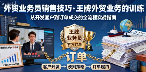 外贸业务员销售技巧，王牌外贸业务的训练-kaigewz