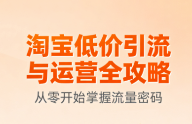 淘宝低价引流与运营全攻略(更新9月)-kaigewz