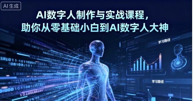 AI数字人制作与实战课程，助你从零基础小白到AI数字人大神-kaigewz