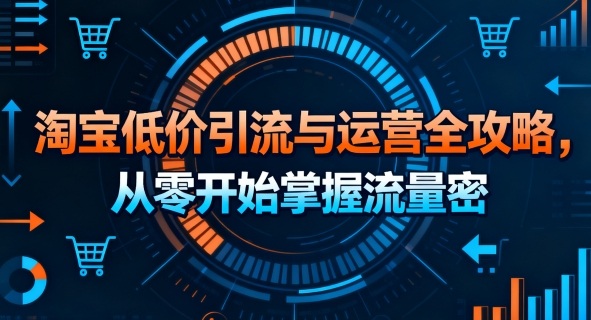 淘宝低价引流与运营全攻略，从零开始掌握流量密码-kaigewz