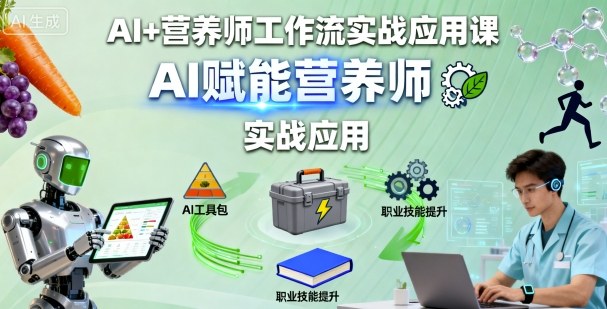 AI+营养师工作流实战应用课，AI赋能营养师-kaigewz