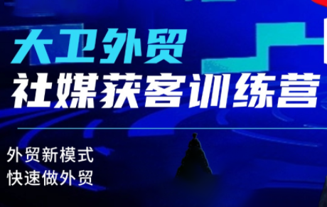 大卫老师·外贸社媒获客独家训练营(更新)-kaigewz