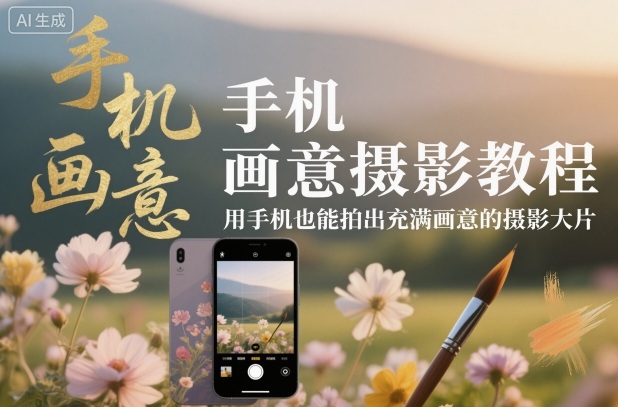 手机画意摄影教程，用手机也能拍出充满画意的摄影大片-kaigewz
