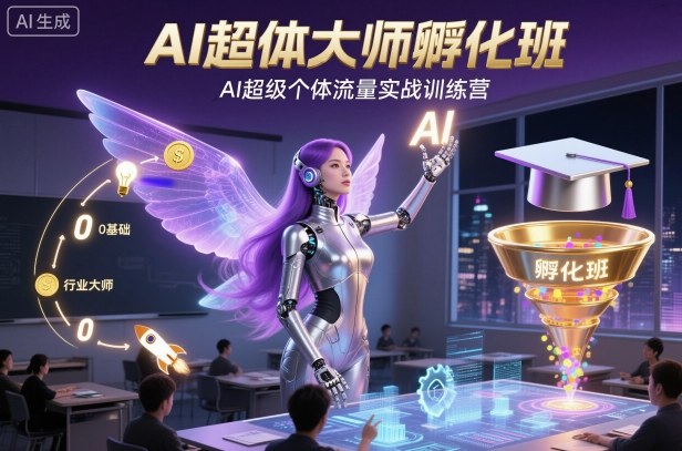 AI超体大师孵化班，AI超级个体流量实战训练营-kaigewz