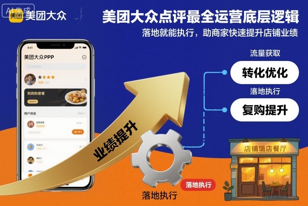 美团大众点评最全运营底层逻辑，落地就能执行，助商家快速提升店铺业绩-kaigewz