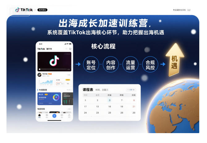 出海成长加速训练营，系统覆盖TikTok出海核心环节，助力把握出海机遇(更新)-kaigewz